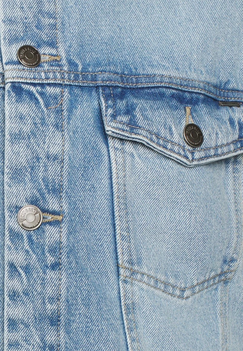 Only & Sons Unisex ONSRICK TRUCK - Weste - Blue Denim 3 Only & Sons Unisex ONSRICK TRUCK - Weste - Blue Denim – Bild 3