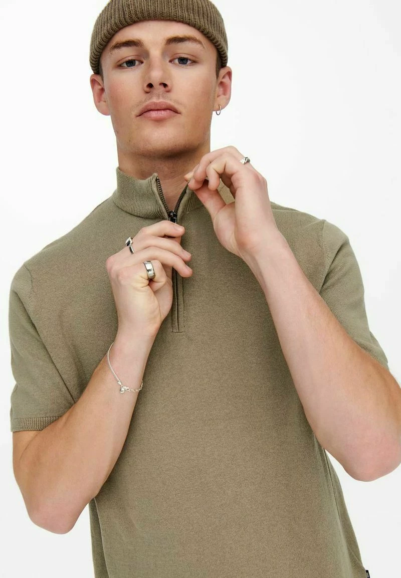 Only & Sons Herren T-Shirt Print - Chinchilla 5 Only & Sons Herren T-Shirt Print - Chinchilla – Bild 5