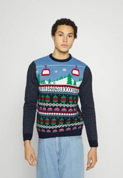 Only & Sons Herren CREW JAQUARD - Strickpullover - Larkspur