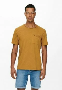 Only & Sons Herren ONSROY - T-Shirt Basic - Chipmunk