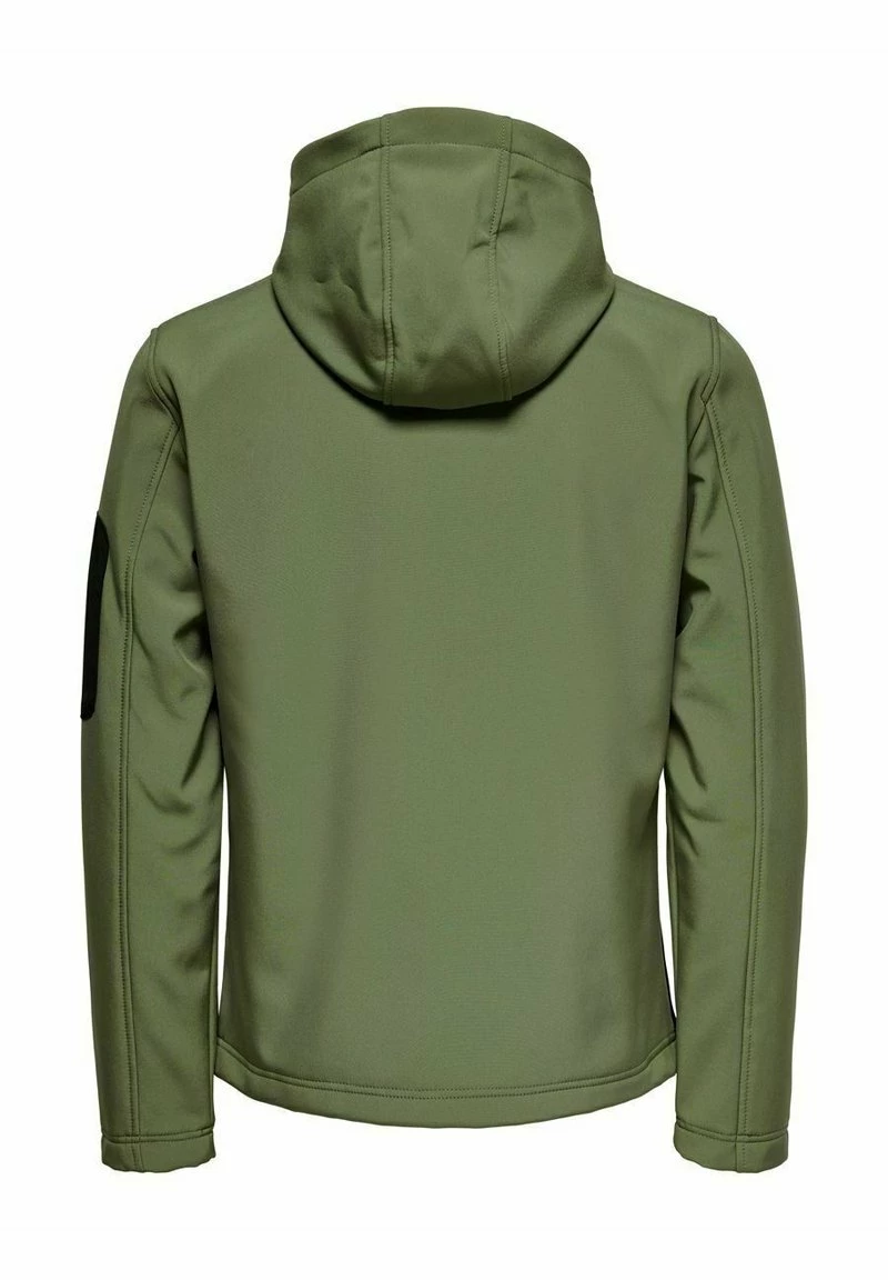 Only & Sons Sweatjacke - Olive Night | Herren 6 Only & Sons Sweatjacke - Olive Night | Herren – Bild 6