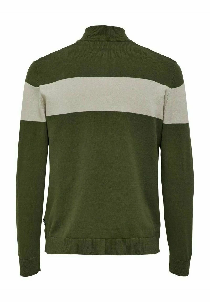 Only & Sons Herren ONSDON - Strickpullover - Olive Night 2 Only & Sons Herren ONSDON - Strickpullover - Olive Night – Bild 2