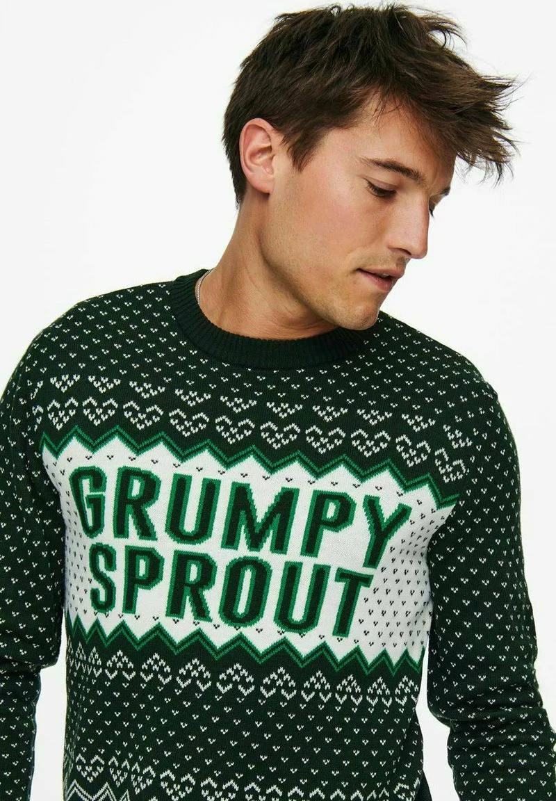 Only & Sons Herren ONSX MAS GRUMPY BEER - Strickpullover - Pine Grove 5 Only & Sons Herren ONSX MAS GRUMPY BEER - Strickpullover - Pine Grove – Bild 5