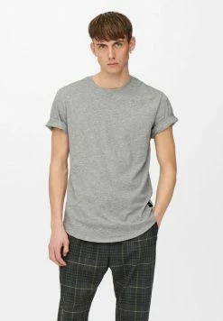 Only & Sons Herren KURZARM ONSMATT - T-Shirt Basic - Grey