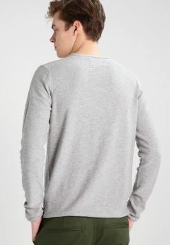 Only & Sons Herren ONSPALDIN - Strickpullover - Medium Grey Melange -Only & Sons Geschäft 6a91b3107824449f9a91c94817baf822