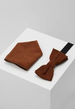 Only & Sons Herren ONSTBOX THEO BOW TIE HANKERCHIEF SET - Einstecktuch - Cognac