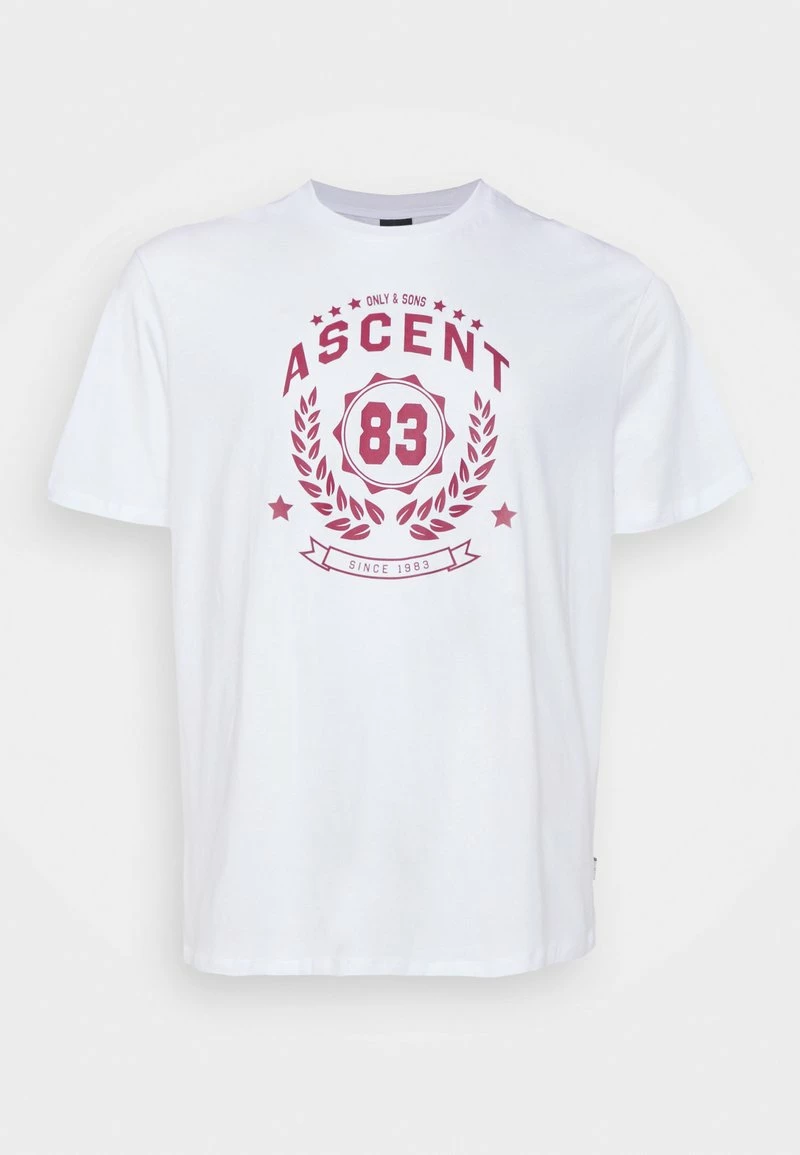 Only & Sons Herren ONSIAN - T-Shirt Print - Bright White 1 Only & Sons Herren ONSIAN - T-Shirt Print - Bright White