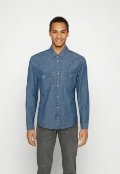 Only & Sons Herren ONSSILAS LIFE CHAMBRAY - Hemd - Dark Blue Denim