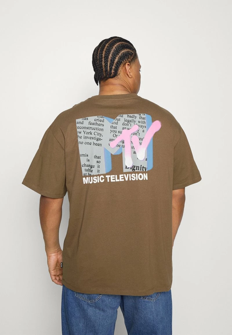 Only & Sons Herren ONSMTV TEE - T-Shirt Print - Teak 3 Only & Sons Herren ONSMTV TEE - T-Shirt Print - Teak – Bild 3