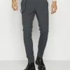 Only & Sons Herren ONSPETE SLIM PANTS - Stoffhose - Grey Pinstripe