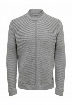 Only & Sons STRUKTUR - Strickpullover - Dark Grey Melange | Herren