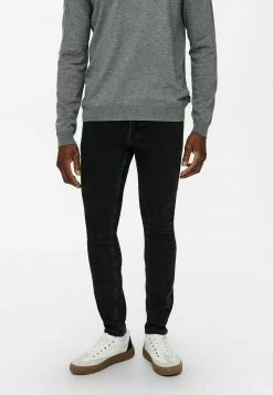Only & Sons Herren SKINNY FIT ONSWARP LIFE - Jeans Skinny Fit - Black Denim