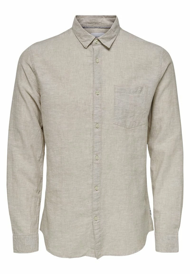 Only & Sons Herren ONSCAIDEN SOLID - Hemd - Beige 4 Only & Sons Herren ONSCAIDEN SOLID - Hemd - Beige – Bild 4