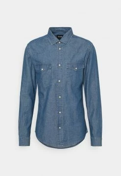 Only & Sons Herren ONSSILAS LIFE CHAMBRAY - Hemd - Dark Blue Denim -Only & Sons Geschäft 7c15de1936794931aa2bf25d0cf64555