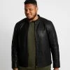 Only & Sons Herren ONSMIKE RACER JACKET - Kunstlederjacke - Black