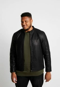 Only & Sons Herren ONSMIKE RACER JACKET - Kunstlederjacke - Black