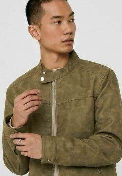 Only & Sons Herren ONSJASPER - Kunstlederjacke - Kangaroo -Only & Sons Geschäft 7f2f89be5e1e421c8d1fc78c023346b2