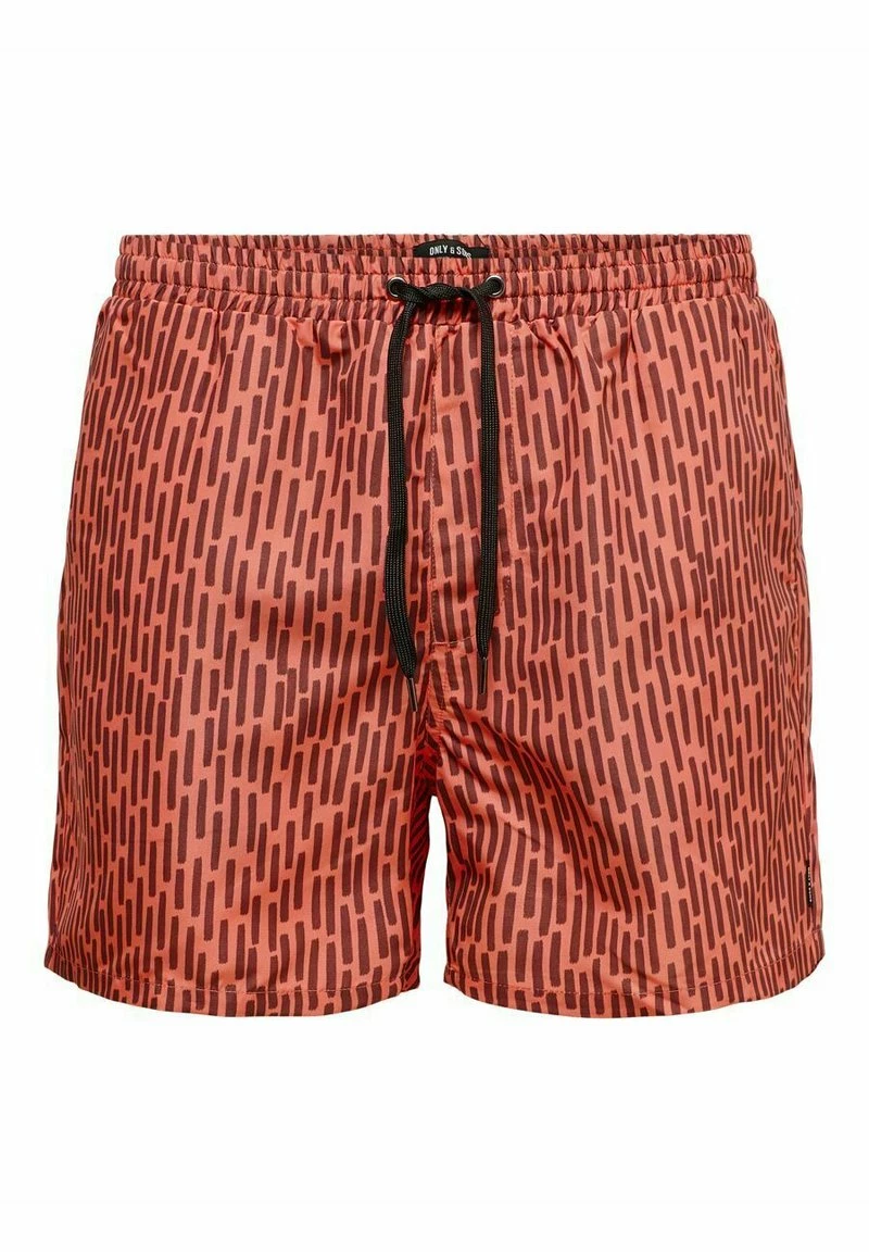 Only & Sons Herren GEMUSTERTE - Badeshorts - Porcelain Rose 5 Only & Sons Herren GEMUSTERTE - Badeshorts - Porcelain Rose – Bild 5