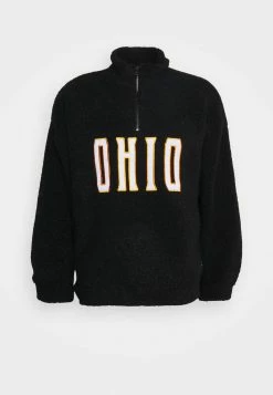 Only & Sons Herren ONSBLOCK ZIP HIGH NECK - Fleecepullover - Black