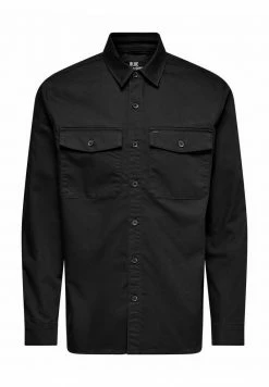 Only & Sons EINFARBIGES CARGO- - Hemd - Black | Herren -Only & Sons Geschäft 80c392d3fece44788314e1fa98055b29