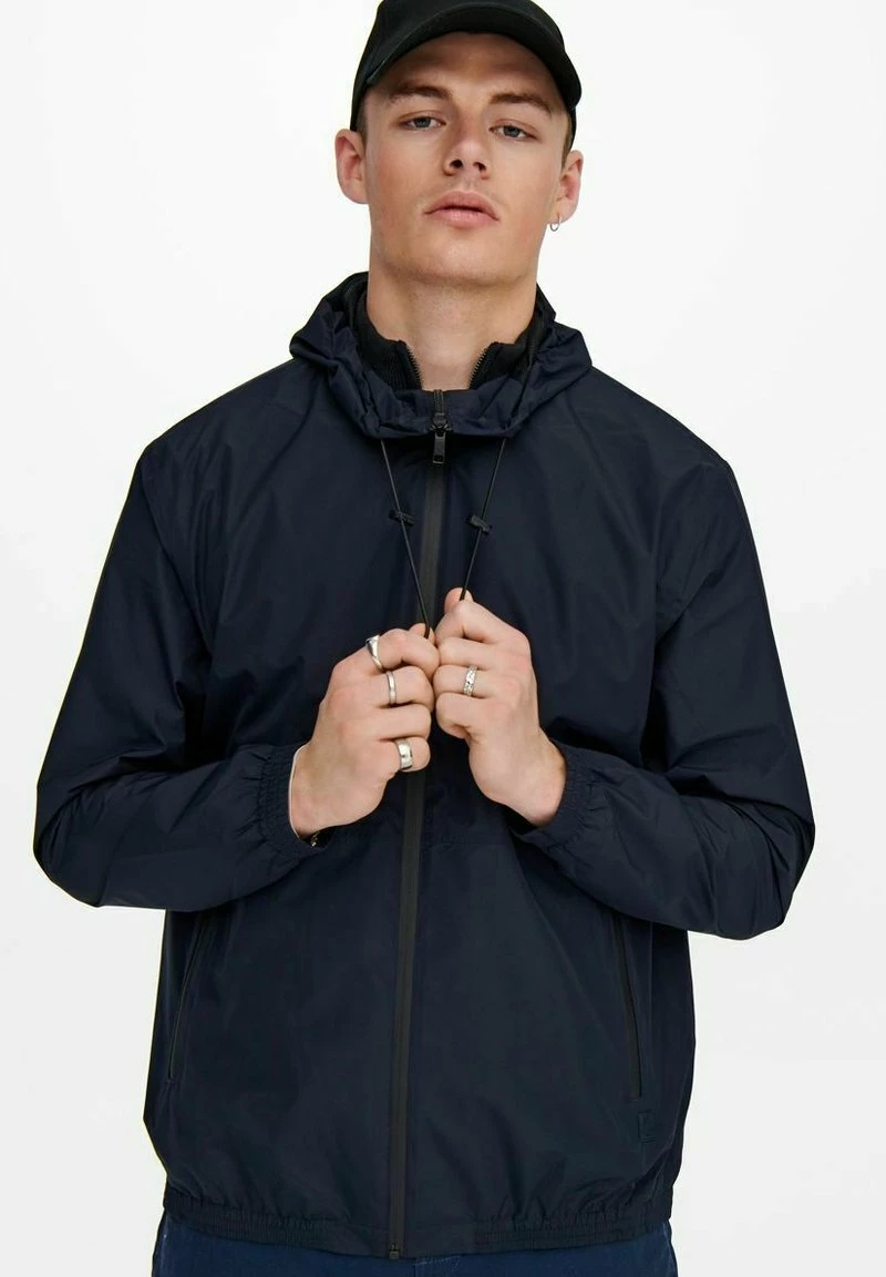 Only & Sons Herren Outdoorjacke - Dark Navy 4 Only & Sons Herren Outdoorjacke - Dark Navy – Bild 4