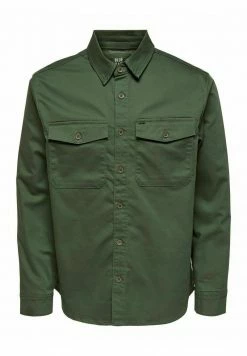 Only & Sons Herren EINFARBIGES CARGO- - Hemd - Olive Night 14 Only & Sons Herren EINFARBIGES CARGO- - Hemd - Olive Night -Only & Sons Geschäft 8bde033d33a545cebc7764182b675e4e