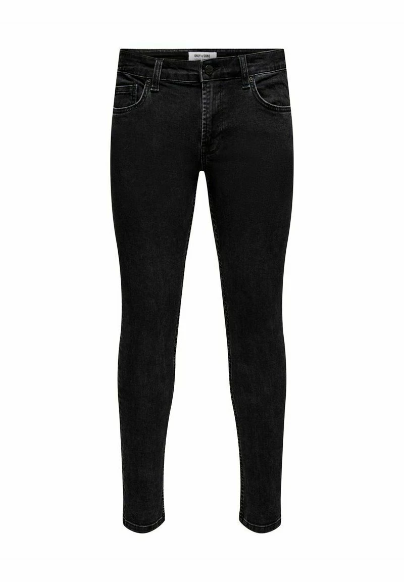 Only & Sons Herren SKINNY FIT ONSWARP LIFE - Jeans Skinny Fit - Black Denim 5 Only & Sons Herren SKINNY FIT ONSWARP LIFE - Jeans Skinny Fit - Black Denim – Bild 5