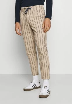 Only & Sons Herren ONSLEOLIFE STRIPE MIX CROP - Stoffhose - Chinchilla