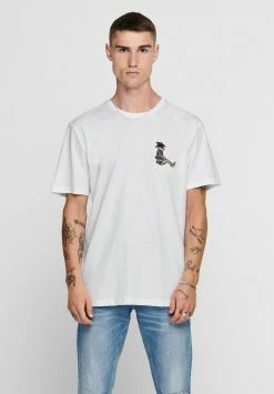 Only & Sons Herren T-Shirt Print - Bright White