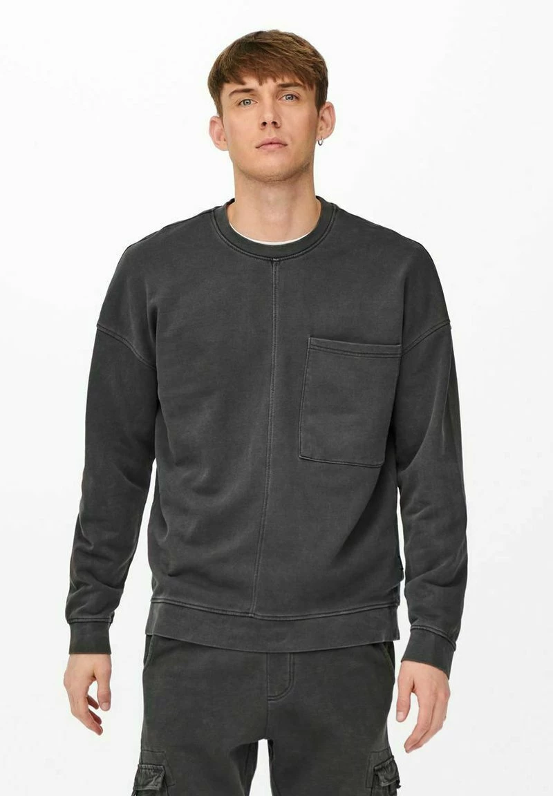 Only & Sons Herren Sweatshirt - Black 1 Only & Sons Herren Sweatshirt - Black