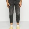 Only & Sons ONSAVI LIFE BEAM CROP - Jeans Relaxed Fit - Black Denim | Herren
