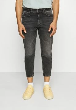 Only & Sons ONSAVI LIFE BEAM CROP - Jeans Relaxed Fit - Black Denim | Herren