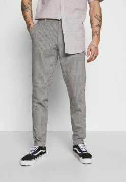 Only & Sons Herren ONSMARK PANT STRIPE - Stoffhose - Light Grey Melange
