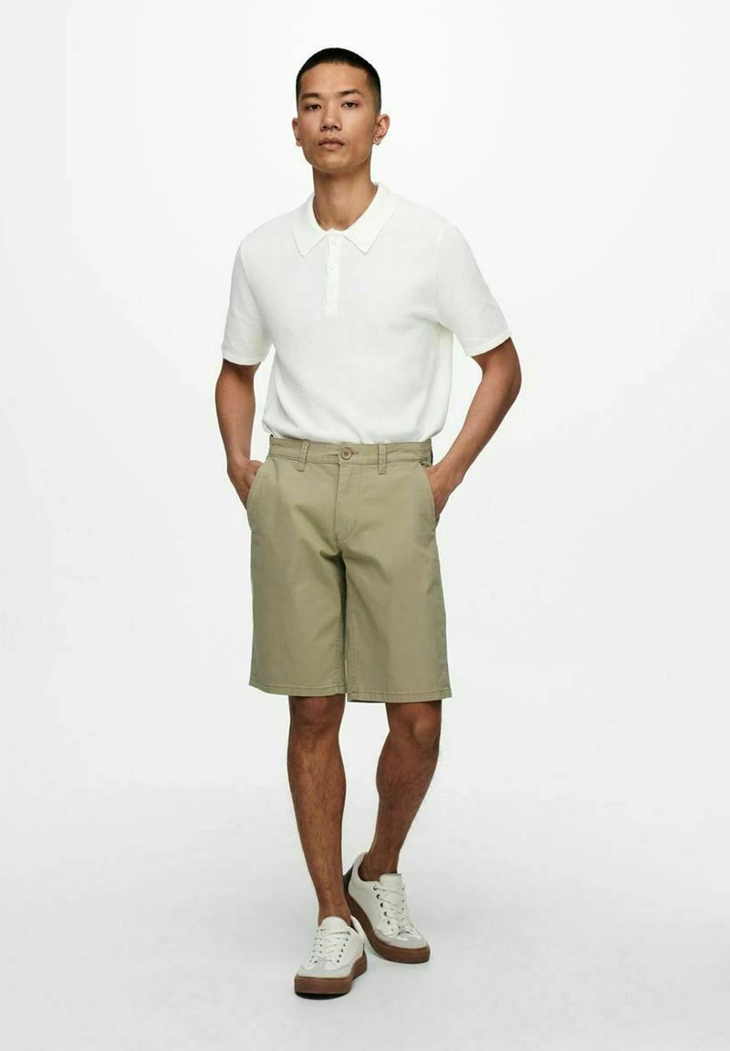Only & Sons Herren Shorts - Beige 2 Only & Sons Herren Shorts - Beige – Bild 2