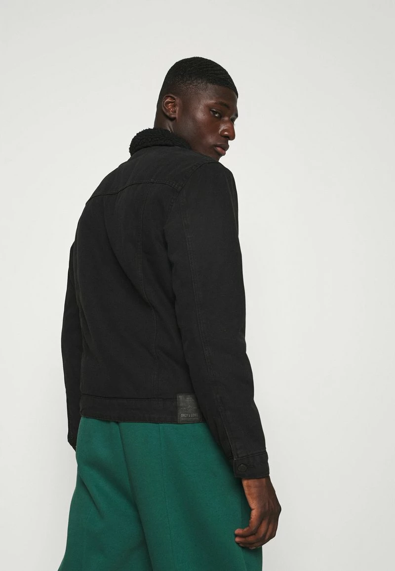 Only & Sons Herren Jeansjacke - Black Denim 3 Only & Sons Herren Jeansjacke - Black Denim – Bild 3