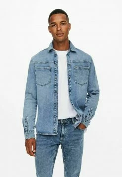 Only & Sons Langarmshirt - Blue Denim | Herren