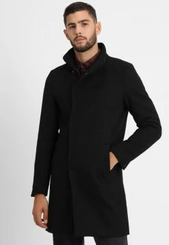 Only & Sons Herren ONSOSCAR COAT - Klassischer Mantel - Black