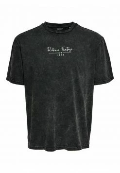 Only & Sons Herren T-Shirt Print - Black -Only & Sons Geschäft 96728cda9d4e49faa3e3a09c455c04d3