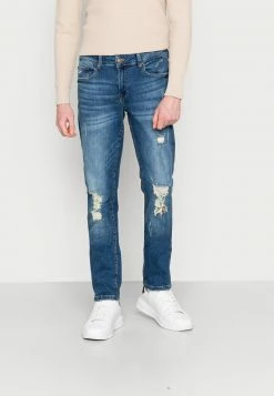 Only & Sons ONSLOOM SLIM BLUE DAMAGEMA - Jeans Slim Fit - Blue Denim | Herren