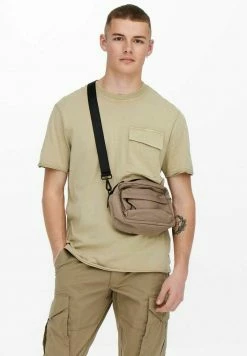 Only & Sons Herren TASCHENDETAIL - T-Shirt Print - Beige