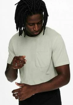 Only & Sons Herren T-Shirt Basic - Pussywillow Gray -Only & Sons Geschäft 98aad347e9a04cbc988916ac9183b3cd