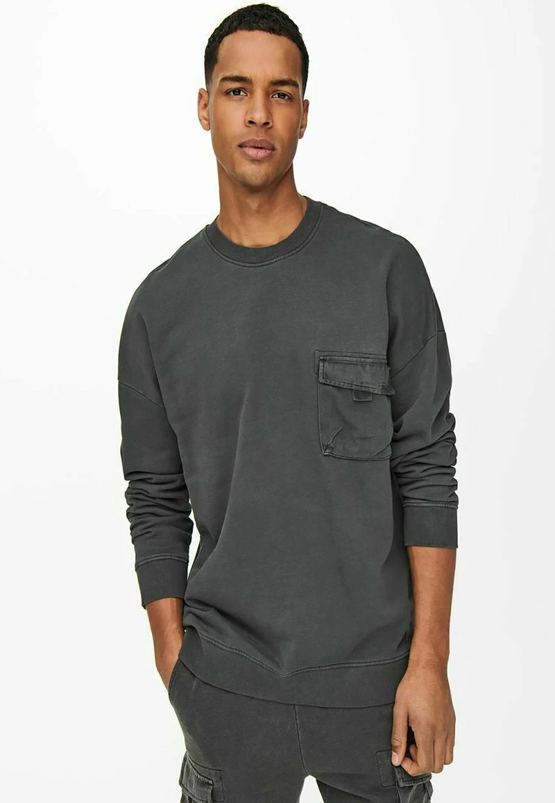 Only & Sons Herren Sweatshirt - Black 1 Only & Sons Herren Sweatshirt - Black