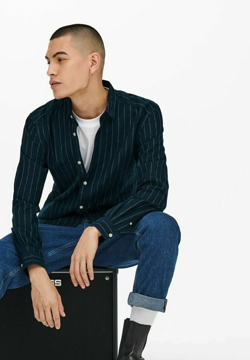 Only & Sons Herren Hemd - Dark Navy 6 Only & Sons Herren Hemd - Dark Navy – Bild 6