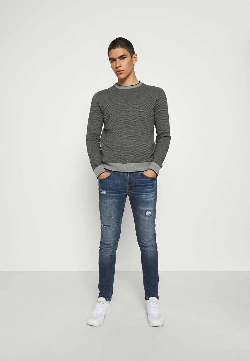 Only & Sons Herren ONSWESLEY LIFE STRUC CREW - Strickpullover - Pattern Black 2 Only & Sons Herren ONSWESLEY LIFE STRUC CREW - Strickpullover - Pattern Black – Bild 2