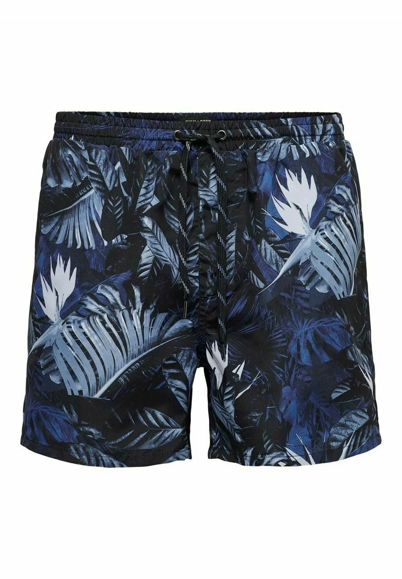 Only & Sons GEMUSTERTE - Badeshorts - Dark Navy | Herren 5 Only & Sons GEMUSTERTE - Badeshorts - Dark Navy | Herren – Bild 5
