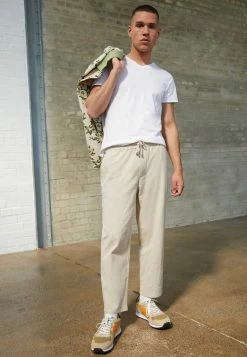 Only & Sons Herren LOOSE CROP - Stoffhose - Silver Lining