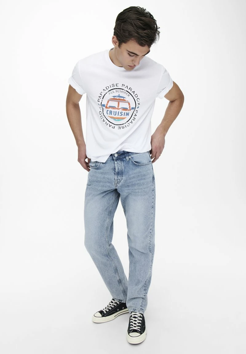 Only & Sons Herren ONSEDGE LOOSE - Jeans Straight Leg - Blue Denim 2 Only & Sons Herren ONSEDGE LOOSE - Jeans Straight Leg - Blue Denim – Bild 2