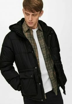 Only & Sons Herren Winterjacke - Black -Only & Sons Geschäft a20fb9925c0344dfb15fc3d87f242838