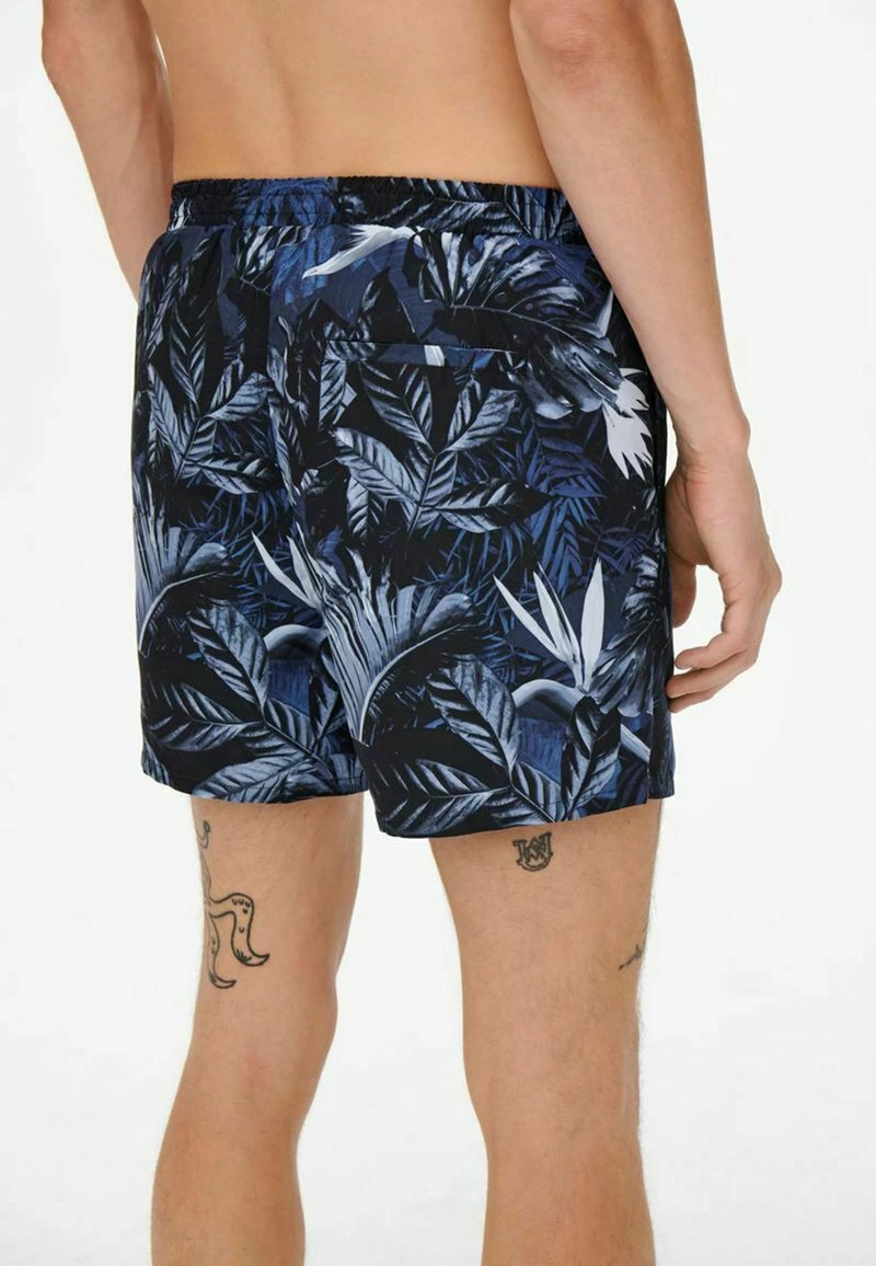 Only & Sons GEMUSTERTE - Badeshorts - Dark Navy | Herren 4 Only & Sons GEMUSTERTE - Badeshorts - Dark Navy | Herren – Bild 4