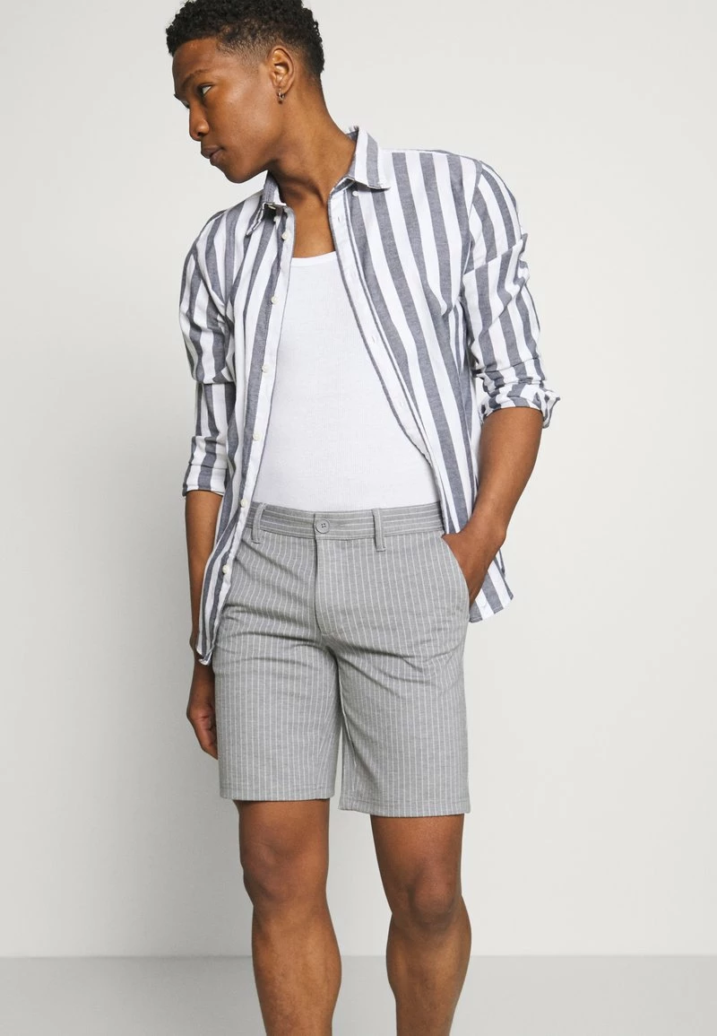 Only & Sons ONSMARK STRIPE - Shorts - Light Grey Melange | Herren 4 Only & Sons ONSMARK STRIPE - Shorts - Light Grey Melange | Herren – Bild 4